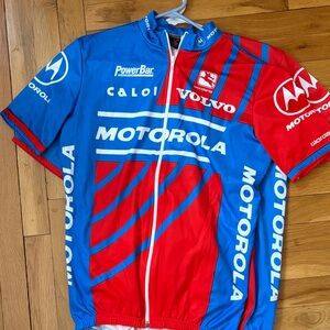 Motorola Blue and Red Cycling Jersey